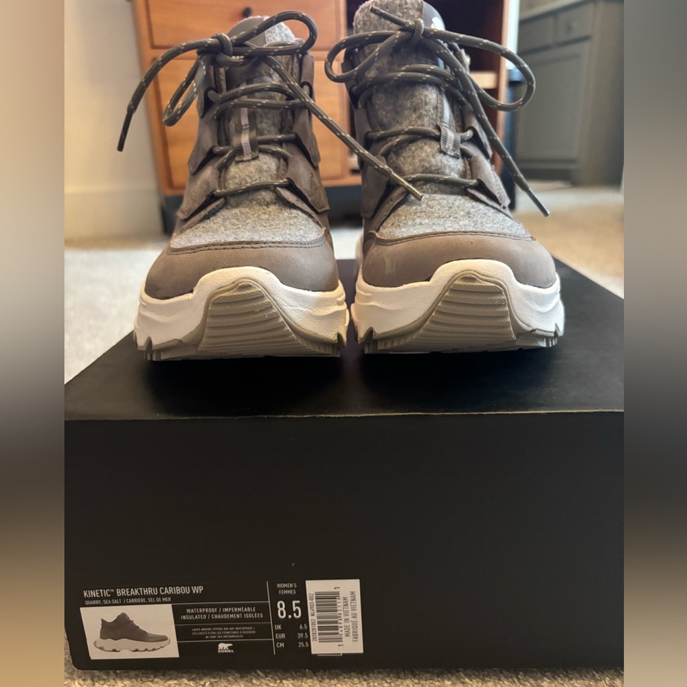 Sorel Kinetic Breakthru Caribou Winter Sneakers